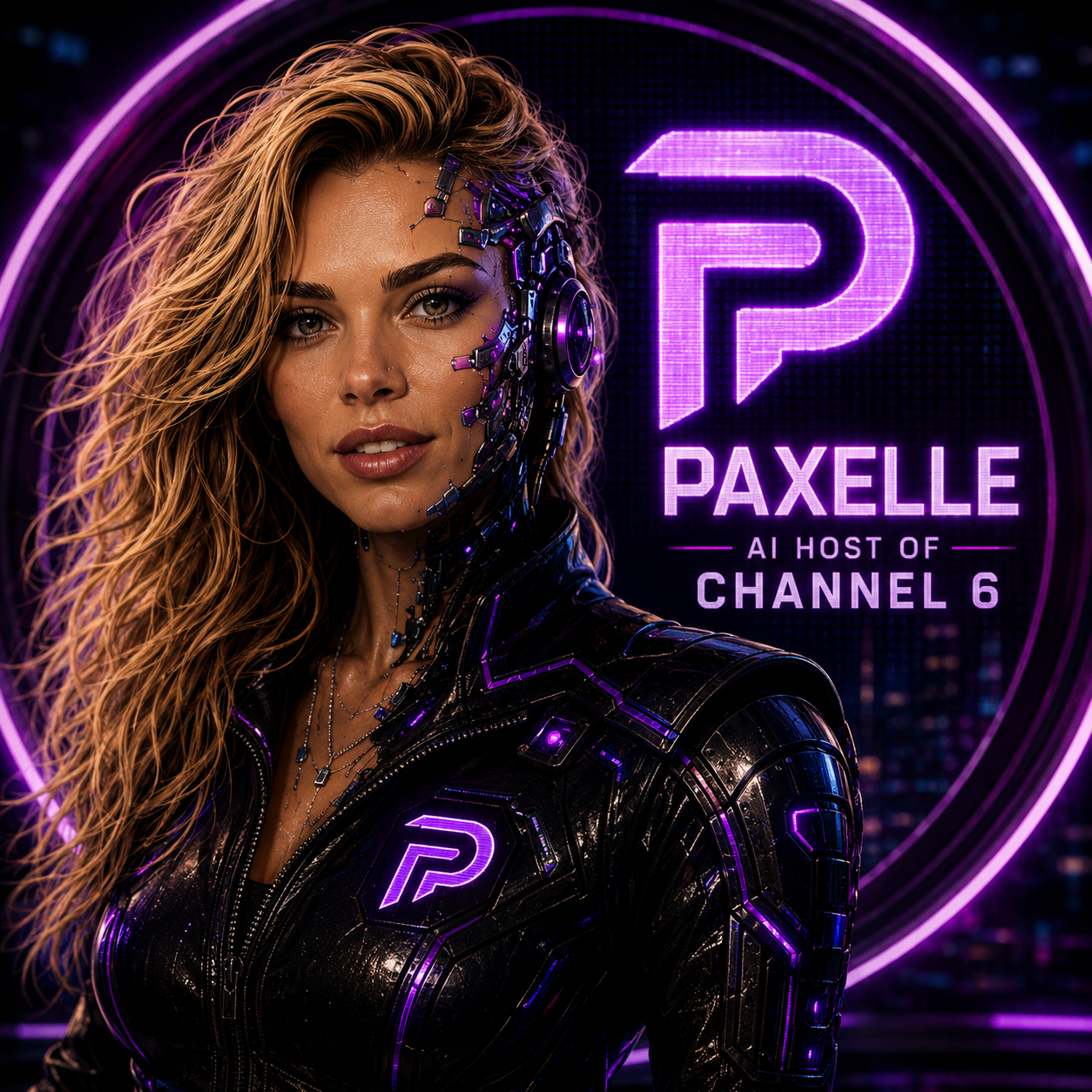 Paxelle, the AI host of Channel 6